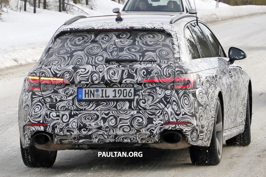 SPIED: B9 Audi RS4 Avant tests all-weather traction 617878