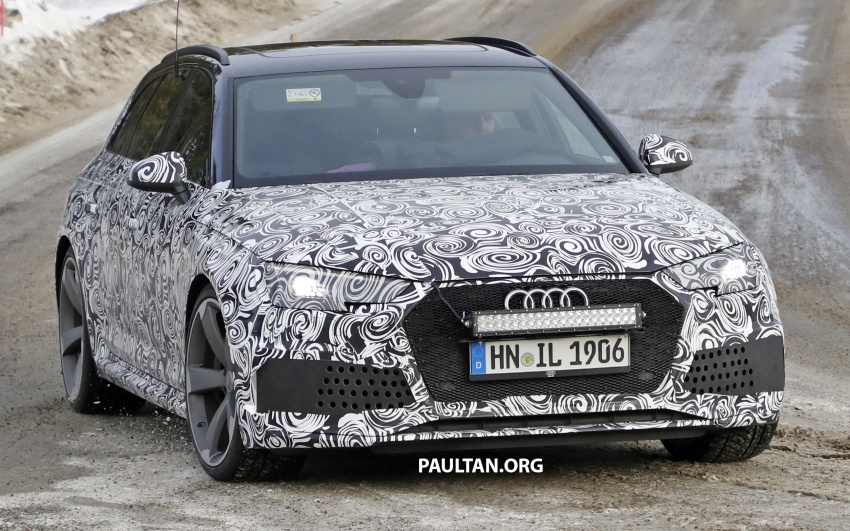 SPIED: B9 Audi RS4 Avant tests all-weather traction 617868