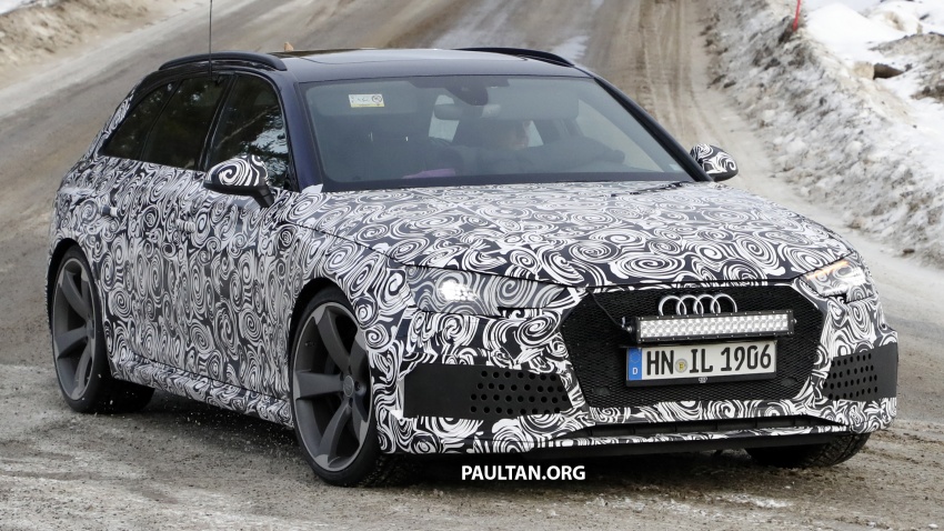 SPIED: B9 Audi RS4 Avant tests all-weather traction 617869