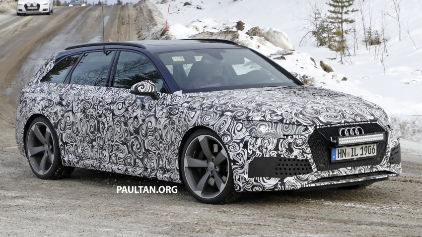 SPIED: B9 Audi RS4 Avant tests all-weather traction 617881
