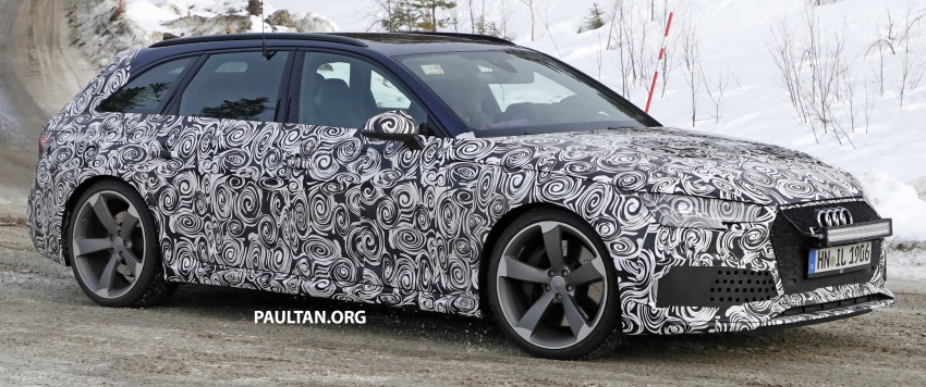SPIED: B9 Audi RS4 Avant tests all-weather traction 617882