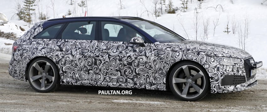 SPIED: B9 Audi RS4 Avant tests all-weather traction 617871