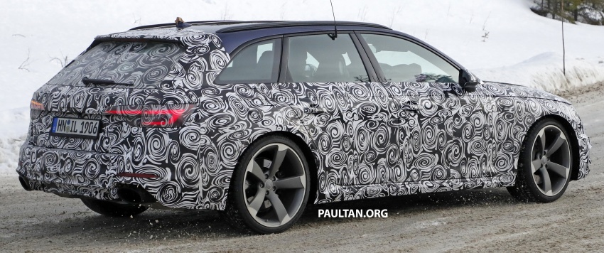 SPIED: B9 Audi RS4 Avant tests all-weather traction 617873