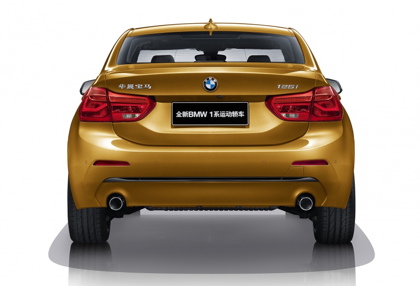 BMW 1 Series Sedan launched in China, only for China 621544