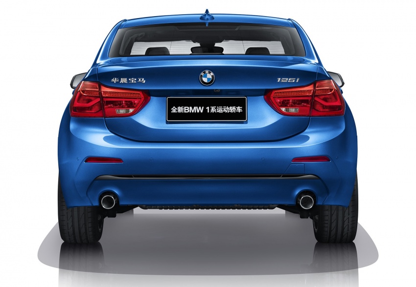BMW 1 Series Sedan launched in China, only for China 621549