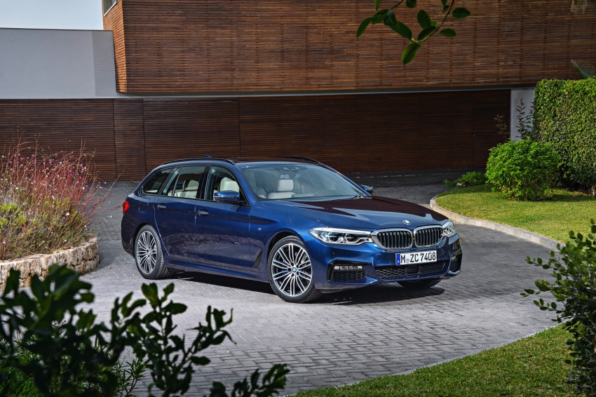 BMW 5 Series Touring G31 muncul – 4 varian termasuk diesel akan ditawarkan, ruang simpanan 1,700 liter 610498