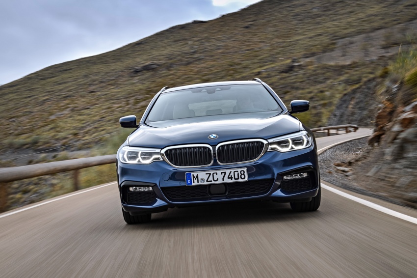 BMW 5 Series Touring G31 muncul – 4 varian termasuk diesel akan ditawarkan, ruang simpanan 1,700 liter 610501