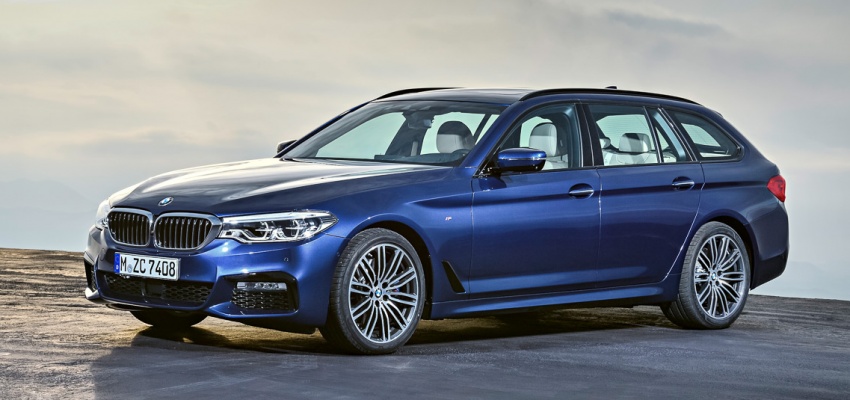 BMW 5 Series Touring G31 muncul – 4 varian termasuk diesel akan ditawarkan, ruang simpanan 1,700 liter 610502