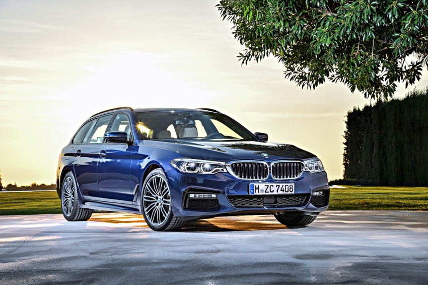 BMW 5 Series Touring G31 muncul – 4 varian termasuk diesel akan ditawarkan, ruang simpanan 1,700 liter 610488