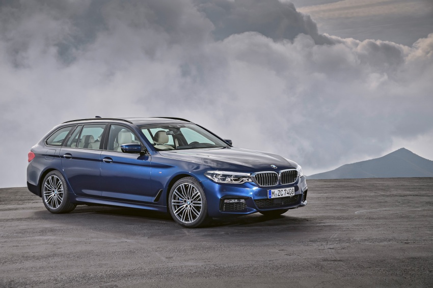 BMW 5 Series Touring G31 muncul – 4 varian termasuk diesel akan ditawarkan, ruang simpanan 1,700 liter 610506