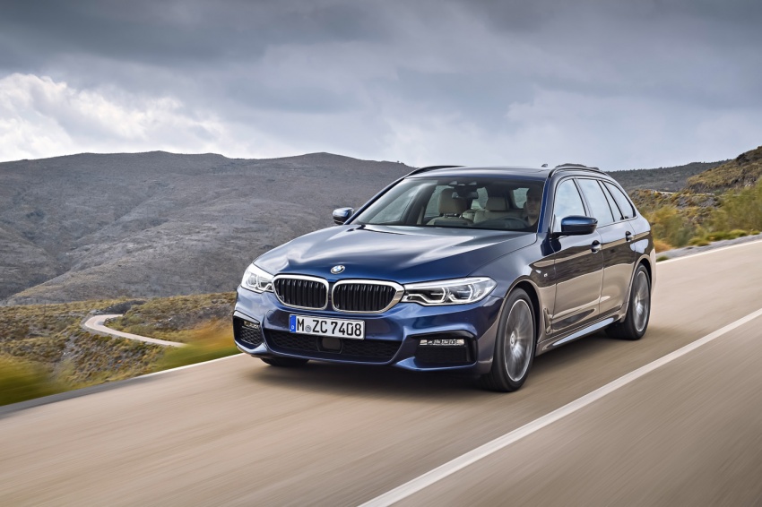 BMW 5 Series Touring G31 muncul – 4 varian termasuk diesel akan ditawarkan, ruang simpanan 1,700 liter 610508