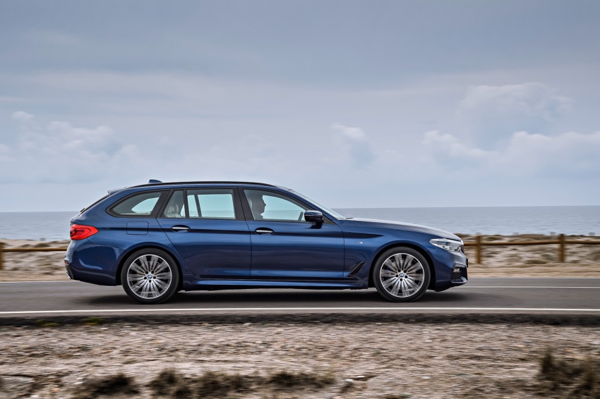 BMW 5 Series Touring G31 muncul – 4 varian termasuk diesel akan ditawarkan, ruang simpanan 1,700 liter 610513