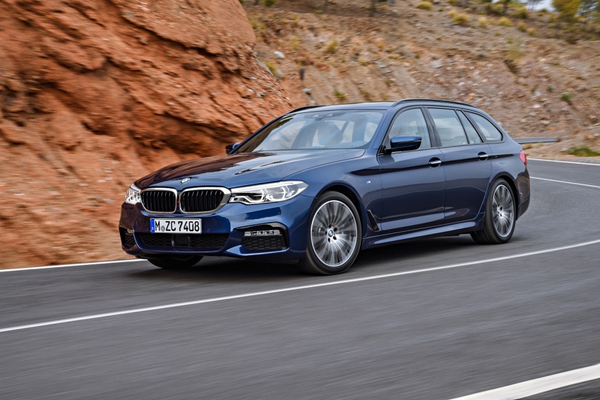 BMW 5 Series Touring G31 muncul – 4 varian termasuk diesel akan ditawarkan, ruang simpanan 1,700 liter 610515