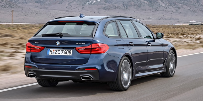 BMW 5 Series Touring G31 muncul – 4 varian termasuk diesel akan ditawarkan, ruang simpanan 1,700 liter 610517