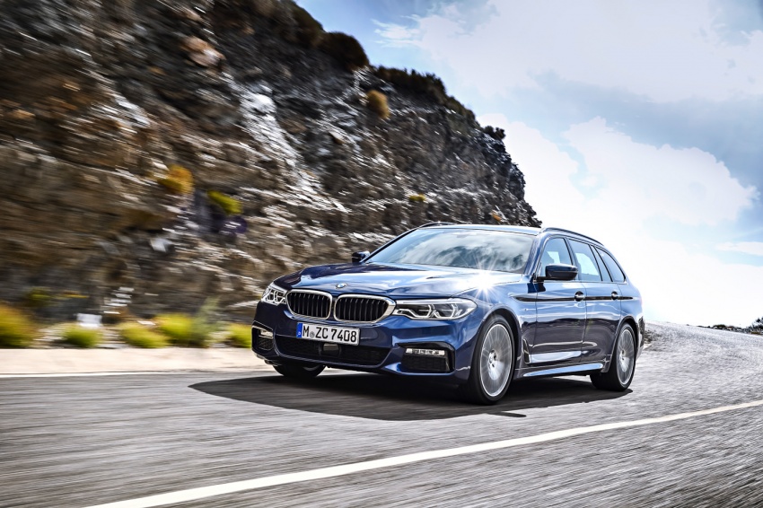BMW 5 Series Touring G31 muncul – 4 varian termasuk diesel akan ditawarkan, ruang simpanan 1,700 liter 610521