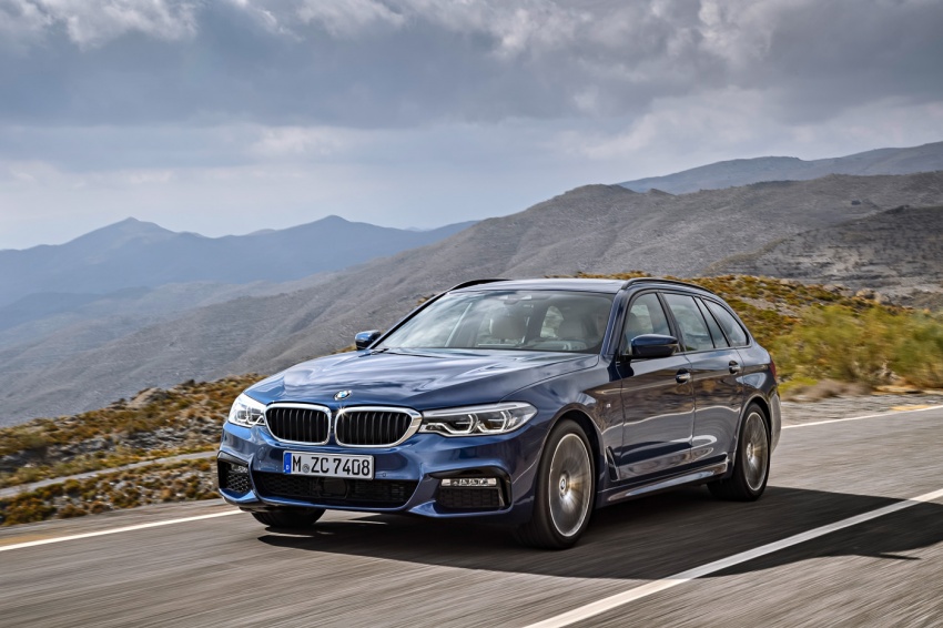 BMW 5 Series Touring G31 muncul – 4 varian termasuk diesel akan ditawarkan, ruang simpanan 1,700 liter 610523