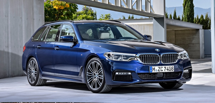 BMW 5 Series Touring G31 muncul – 4 varian termasuk diesel akan ditawarkan, ruang simpanan 1,700 liter 610490