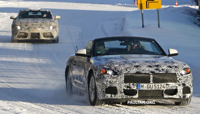 SPYSHOT: BMW Z5 dijumpai jalani ujian musim sejuk dengan kembarnya Toyota Supra generasi baharu Image #618488