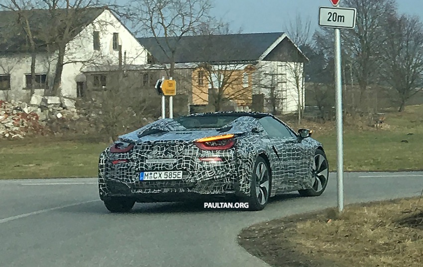 SPYSHOTS: BMW i8 Spyder spotted road testing 616229