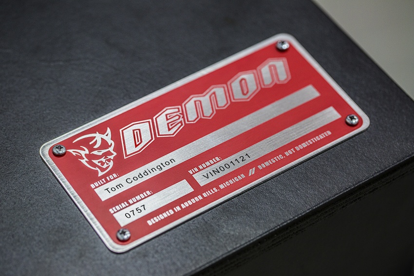 Dodge Challenger SRT Demon shows off its custom crate, Metallica lyrics, Air Grabber in latest teasers 613842