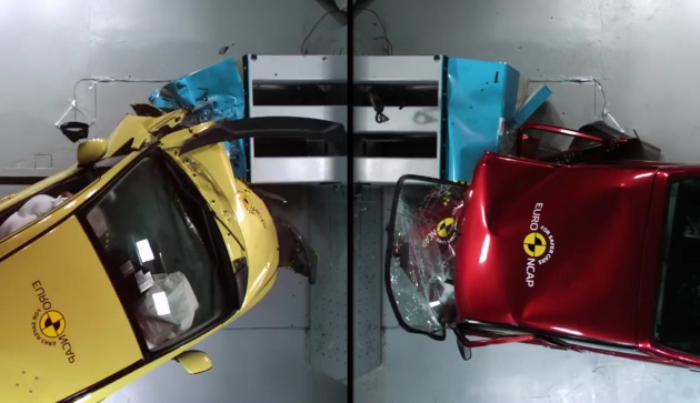 VIDEO: Euro NCAP demonstrates advancement in car safety over 20 years – Rover 100 versus Honda Jazz