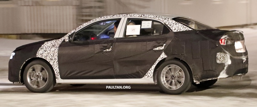 SPIED: Mystery Kia sedan – budget model for China? 612215