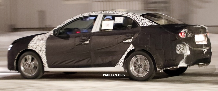 SPIED: Mystery Kia sedan – budget model for China? 612216