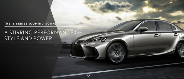 Lexus IS facelift up on M’sian website – coming soon