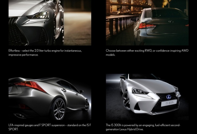 Lexus IS facelift tampil di dalam laman web Malaysia