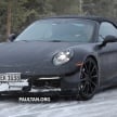 SPYSHOT: Porsche 911 coupe dan cabriolet generasi seterusnya ditemui sewaktu ujian di kawasan bersalji