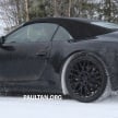 SPYSHOT: Porsche 911 coupe dan cabriolet generasi seterusnya ditemui sewaktu ujian di kawasan bersalji