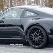 SPYSHOT: Porsche 911 coupe dan cabriolet generasi seterusnya ditemui sewaktu ujian di kawasan bersalji