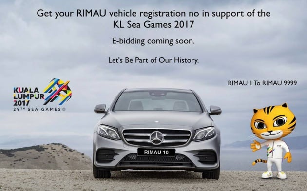 ‘RIMAU’ number plates to commemorate 2017 SEA Games released by KBS – e-bidding starts in March