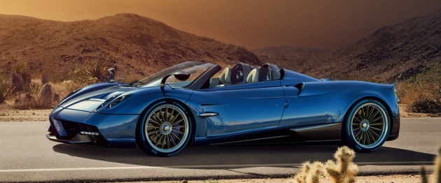 Pagani Huayra Roadster – kuasa 764 hp, 1,000 Nm tork