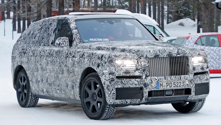 SPIED: Rolls-Royce Cullinan SUV running winter trials 613749