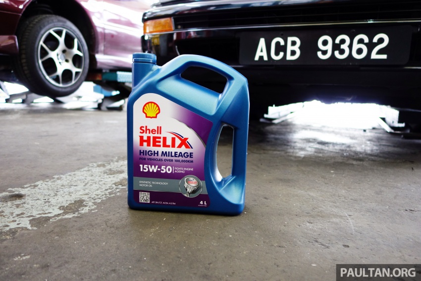 Shell Helix High Mileage 15W-50 – benarkah pelincir khusus ini boleh beri kesan positif kepada enjin lama? 618346