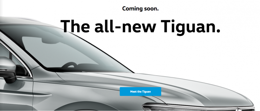 New Volkswagen Tiguan teased on Malaysian website 619700