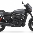 Harley-Davidson Street Rod 750 2017 diperkenal di AS – badan serba hitam, brek cakera berkembar di depan