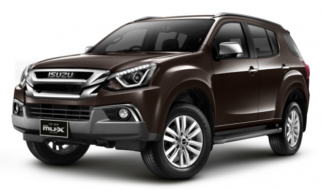 Isuzu MU-X facelift launched in Thailand – visuals only