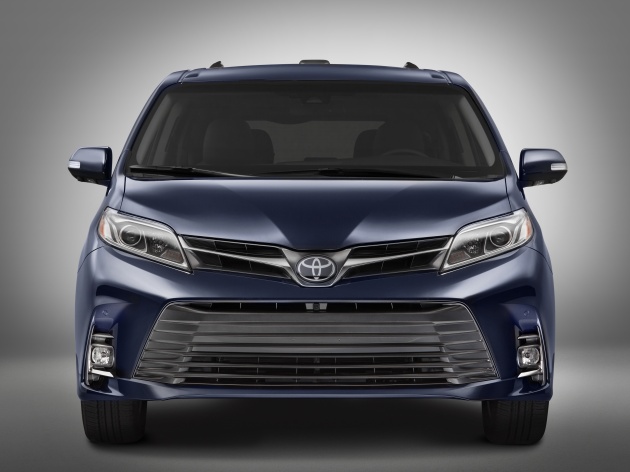 Toyota Sienna Facelift Unveiled New Looks Safety Kit 2018 Toyota Sienna Ltd 04 