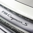 Porsche 718 Cayman dan Cayman S kini di Malaysia