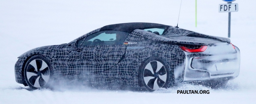 SPYSHOTS: BMW i8 Spyder undergoing winter trials 624235