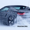 BMW i8 Roadster teased again, this time on the move