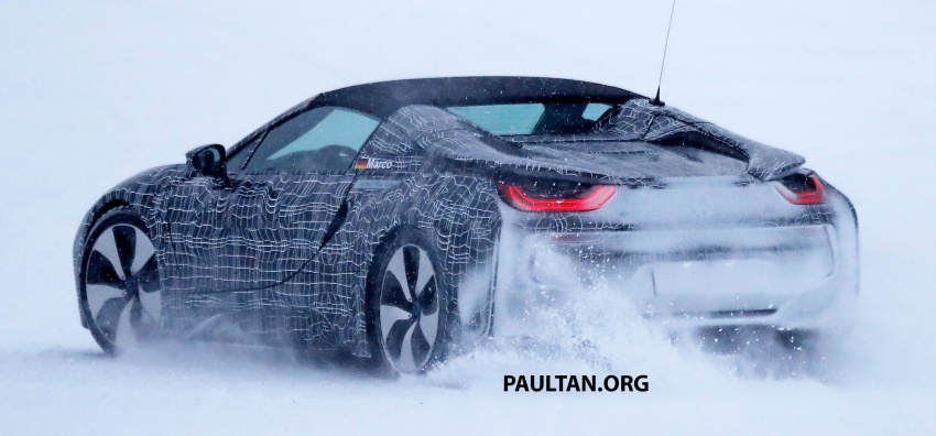 SPYSHOTS: BMW i8 Spyder undergoing winter trials 624236