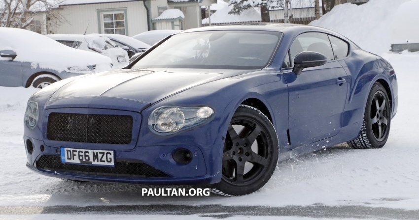 SPIED: All-new Bentley Continental GT spotted in blue 635036