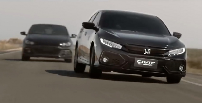VIDEO: 2017 Honda Civic Hatchback Turbo chased by VW Scirocco in Thai ad – are they true rivals? 632553