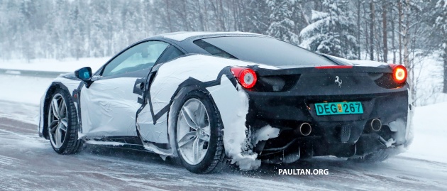 SPYSHOTS: 2019 Ferrari Dino mule in 458 clothes?