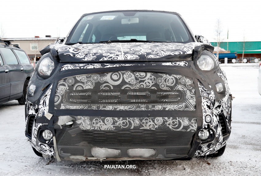 SPIED: Fiat 500L facelift undergoes cold weather trials 624858