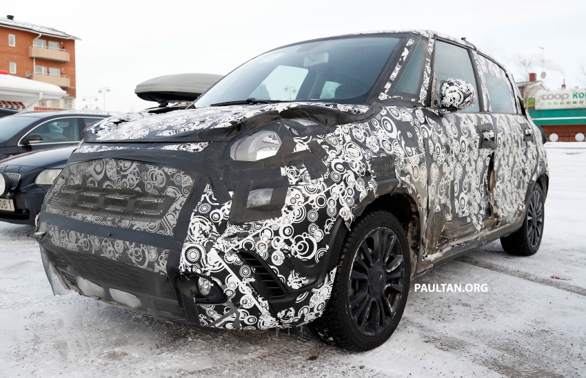 SPIED: Fiat 500L facelift undergoes cold weather trials 624859