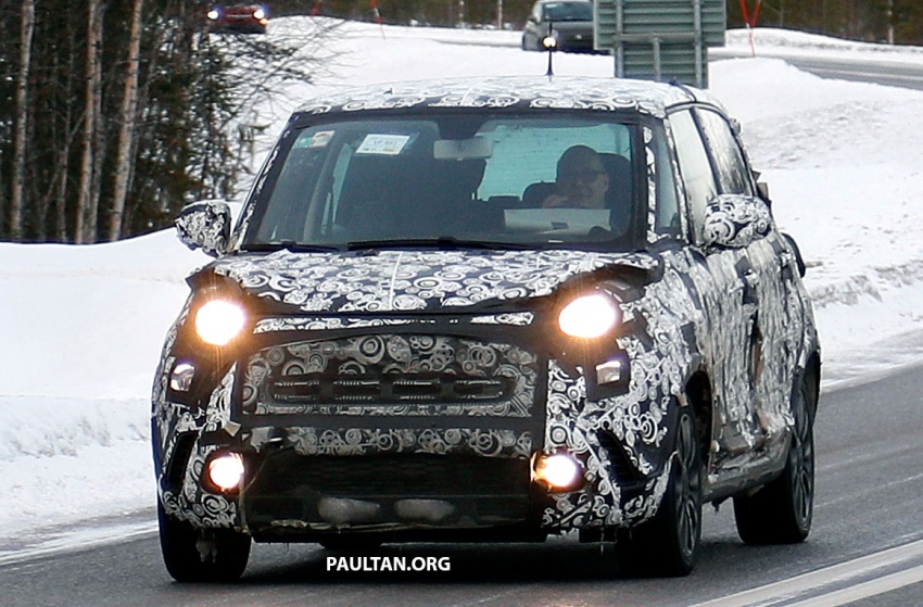 SPIED: Fiat 500L facelift undergoes cold weather trials 624868